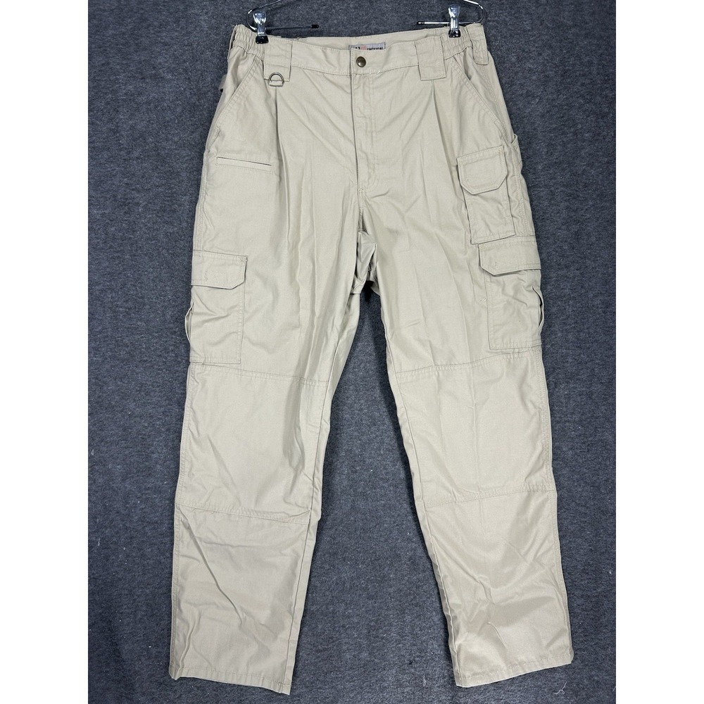 511 Tactical Taclite Pro Pants Mens 36x34 (Fits 36x33) Beige Ripstop Cargo